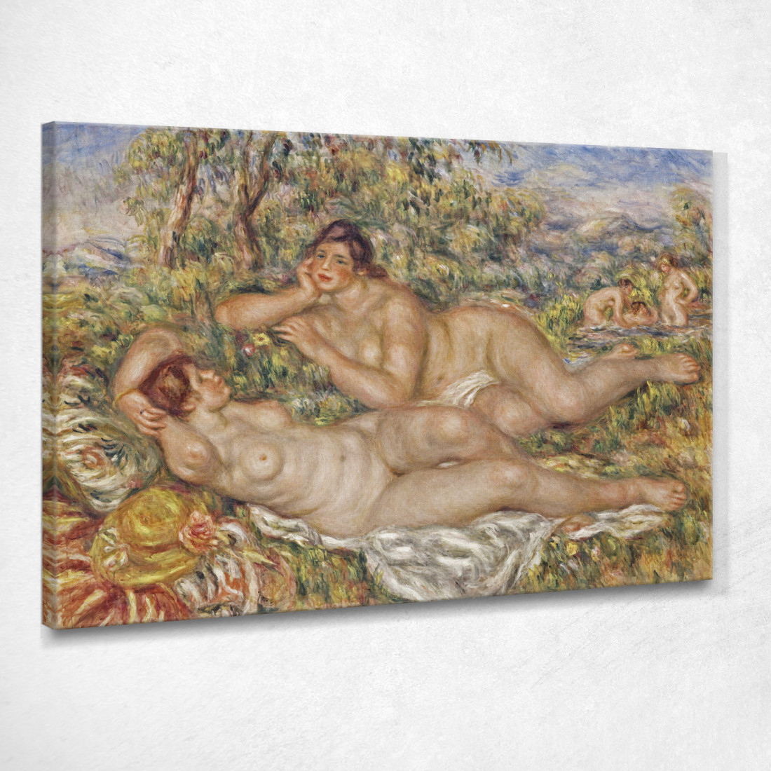 I Bagnanti Pierre-Auguste Renoir par24 quadro stampato su tela I Bagnanti Pierre-Auguste Renoir par24 quadro stampato su tela