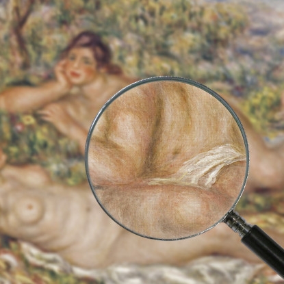 I Bagnanti Pierre-Auguste Renoir par24 quadro stampato su tela