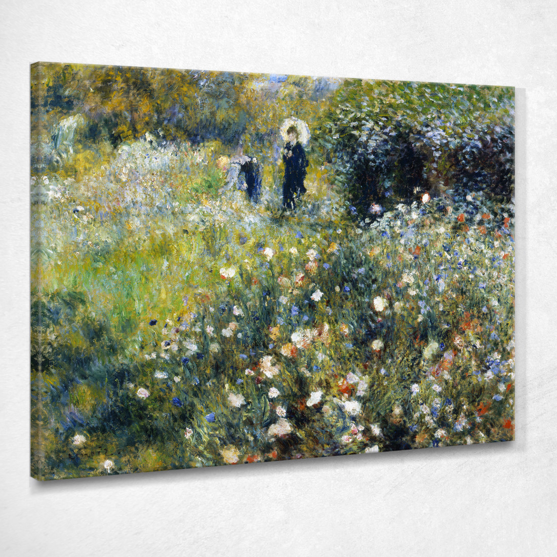Donna Con Un Ombrellone In Un Giardino Pierre-Auguste Renoir par30 quadro stampato su tela Donna Con Un Ombrellone In Un Giardino Pierre-Auguste Renoir par30 quadro stampato su tela