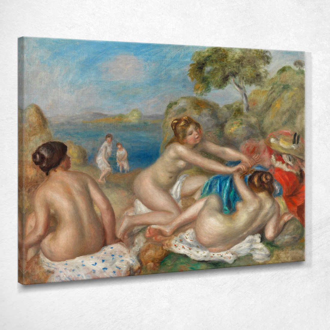 Bagnanti Che Giocano Con Un Granchio 1897 Pierre-Auguste Renoir par42 quadro stampato su tela Bagnanti Che Giocano Con Un Granchio 1897 Pierre-Auguste Renoir par42 quadro stampato su tela