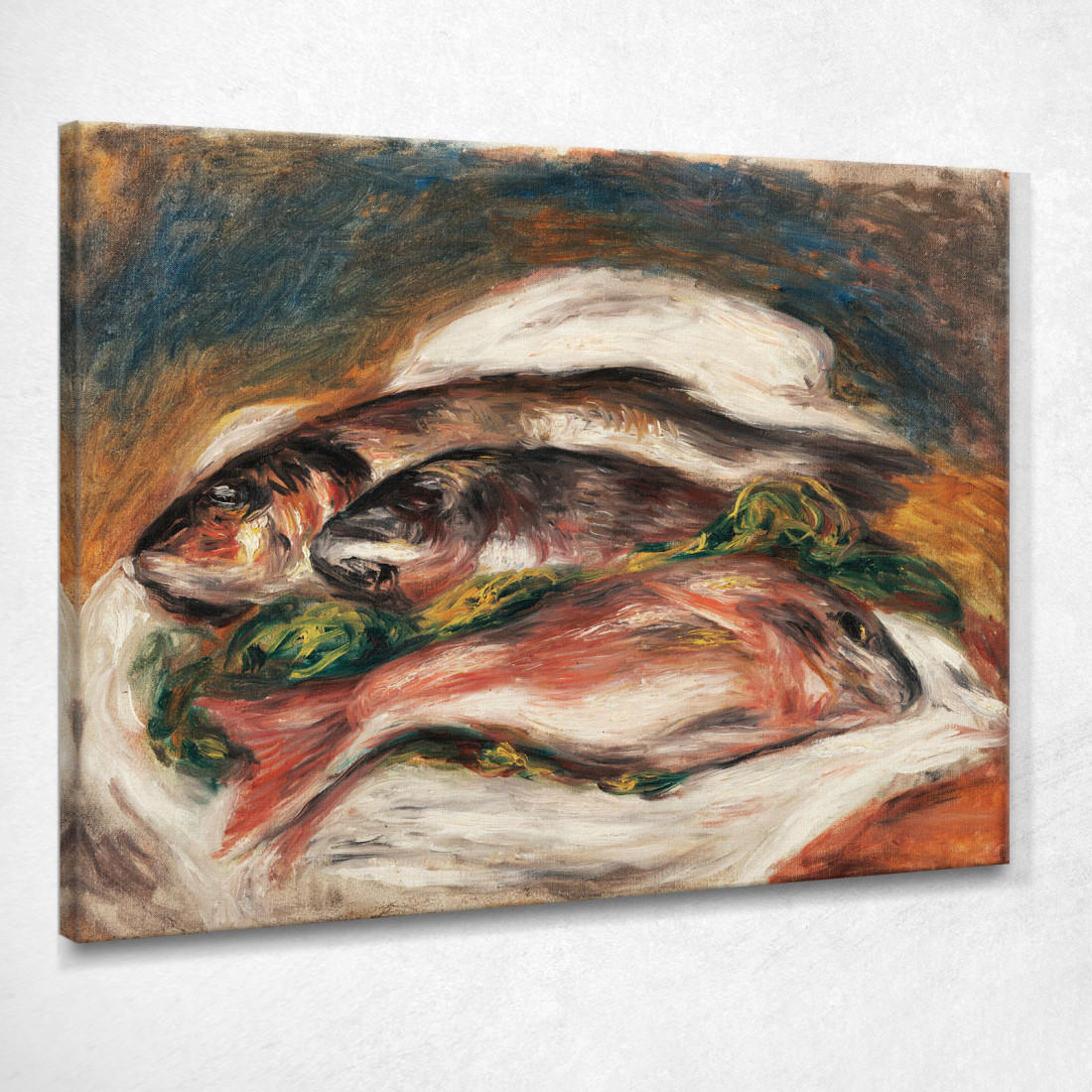 Pesce 1917 Pierre-Auguste Renoir par65 quadro stampato su tela Pesce 1917 Pierre-Auguste Renoir par65 quadro stampato su tela