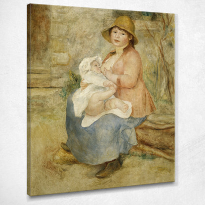 Maternità 1885 Pierre-Auguste Renoir par68 quadro stampato su tela