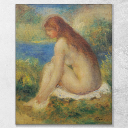 Seduta Nuda Della Donna Pierre-Auguste Renoir par72 quadro stampato su tela