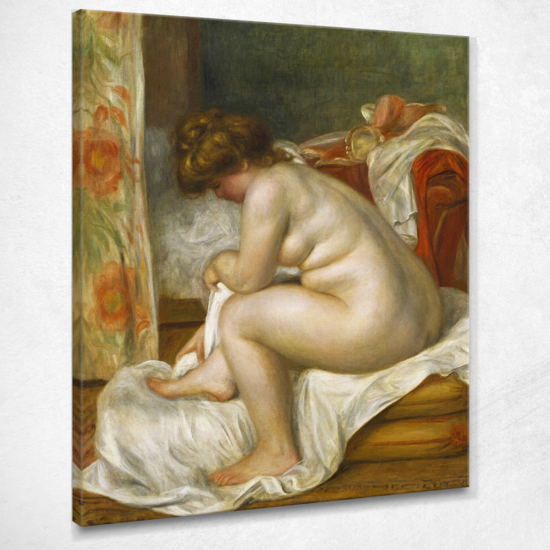 Donna Dopo Il Bagno Pierre-Auguste Renoir par84 quadro stampato su tela