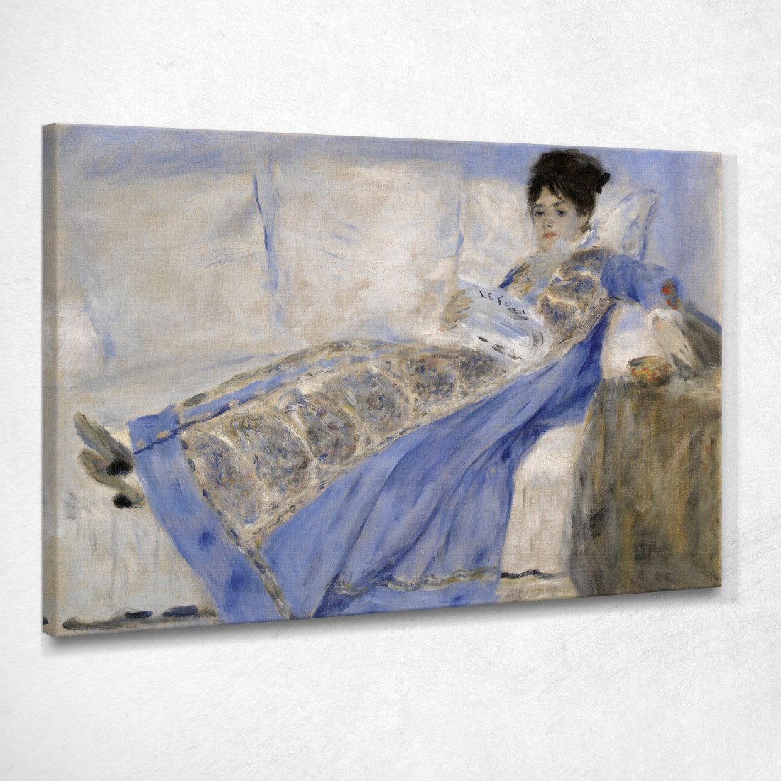 Ritratto Di Madame Claude Monet Pierre-Auguste Renoir par94 quadro stampato su tela Ritratto Di Madame Claude Monet Pierre-Auguste Renoir par94 quadro stampato su tela