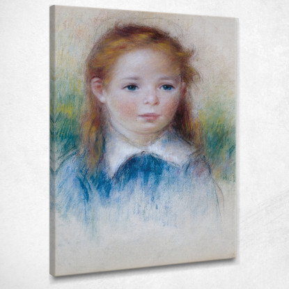 Ritratto Di Ragazza 1880 Pierre-Auguste Renoir par102 quadro stampato su tela