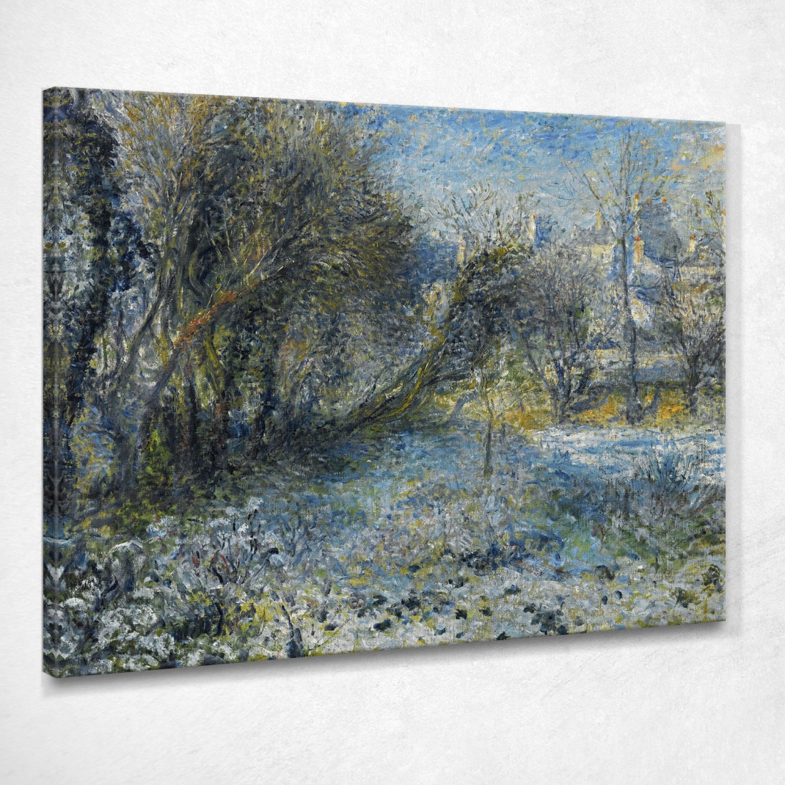 Paesaggio Innevato Pierre-Auguste Renoir par111 quadro stampato su tela Paesaggio Innevato Pierre-Auguste Renoir par111 quadro stampato su tela