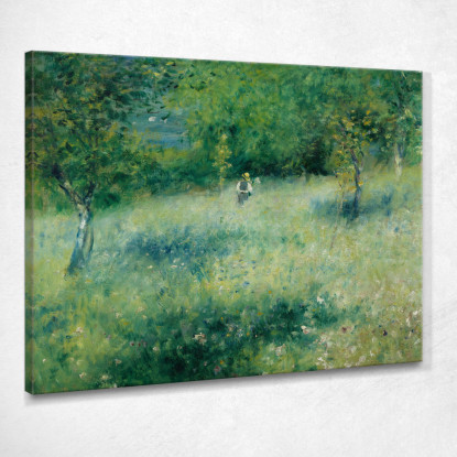 Primavera A Chatou 1873 Pierre-Auguste Renoir par112 quadro stampato su tela