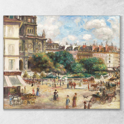 Piazza Della Trinità Pierre-Auguste Renoir par114 quadro stampato su tela