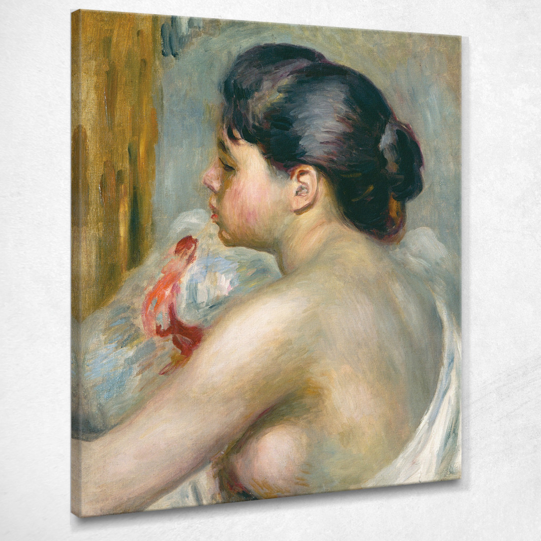 Donna Dai Capelli Scuri Pierre-Auguste Renoir par115 quadro stampato su tela Donna Dai Capelli Scuri Pierre-Auguste Renoir par115 quadro stampato su tela