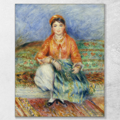 Ragazza Algerina Pierre-Auguste Renoir par118 quadro stampato su tela