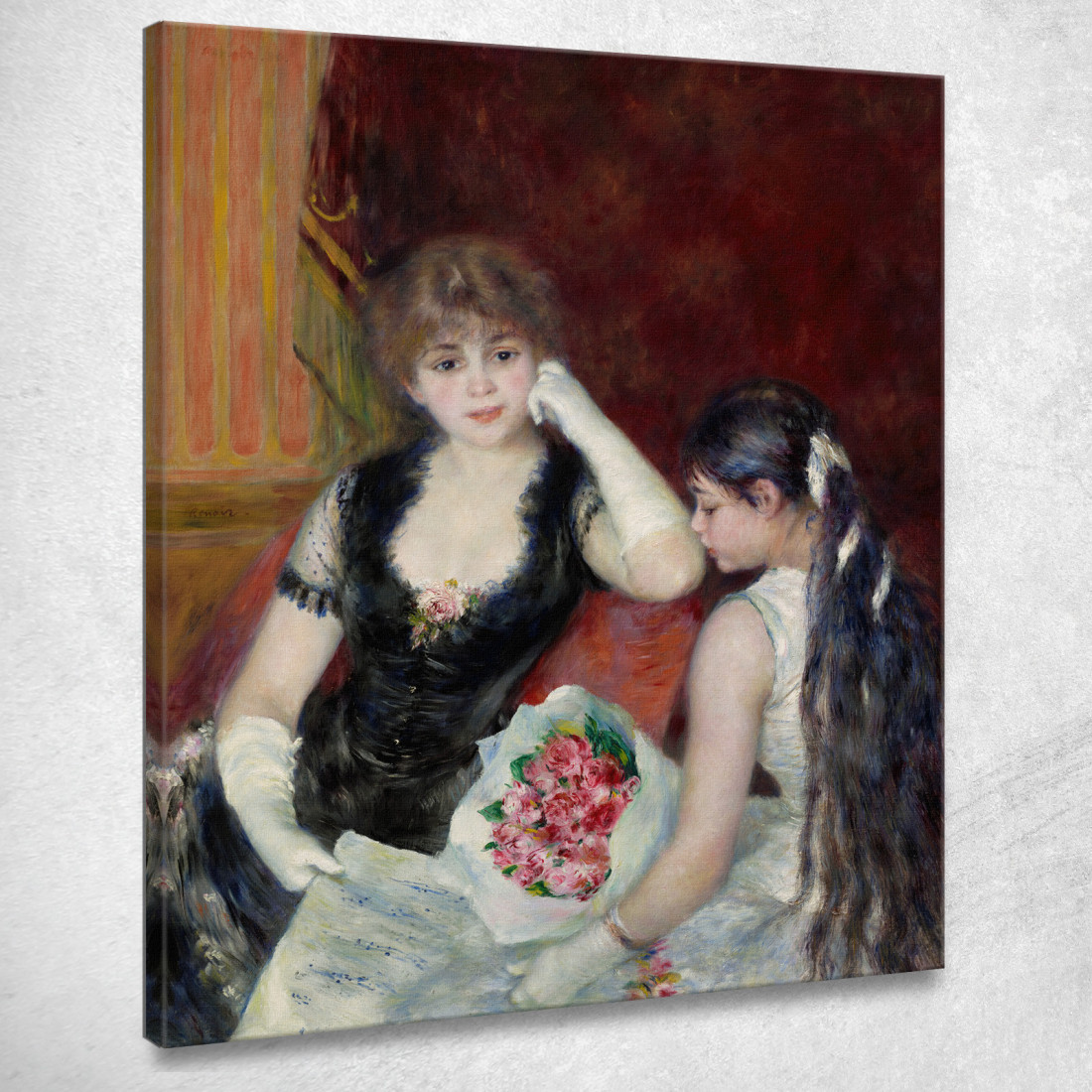 Un Palco A Teatro Al Concerto Pierre-Auguste Renoir par129 quadro stampato su tela Un Palco A Teatro Al Concerto Pierre-Auguste Renoir par129 quadro stampato su tela