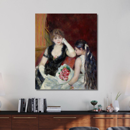 Un Palco A Teatro Al Concerto Pierre-Auguste Renoir par129 quadro stampato su tela