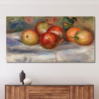 Mele Arancia E Limone Mele Arance E Limoni Pierre-Auguste Renoir par146 quadro stampato su tela