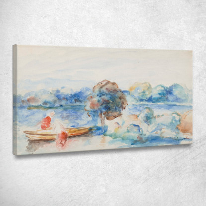 In Riva Al Mare Pierre-Auguste Renoir par149 quadro stampato su tela