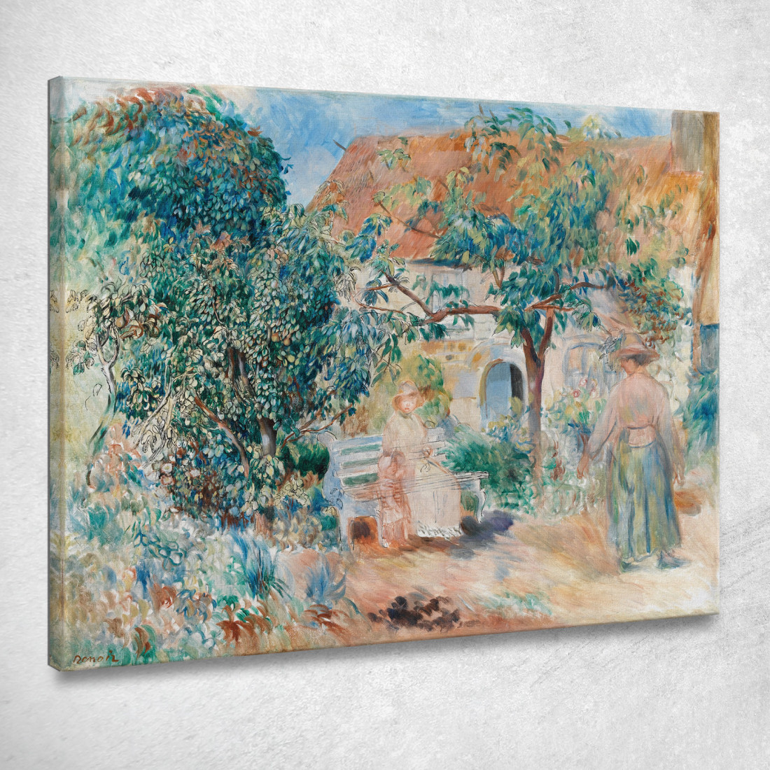 Al Giardino In Bretagna Pierre-Auguste Renoir par151 quadro stampato su tela