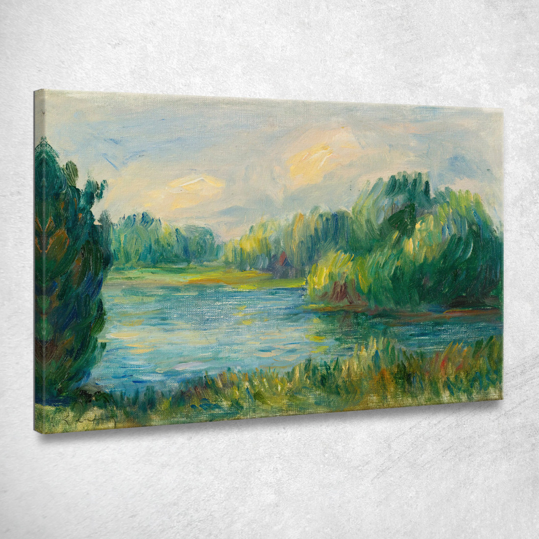 Lungofiume Pierre-Auguste Renoir par165 quadro stampato su tela Lungofiume Pierre-Auguste Renoir par165 quadro stampato su tela
