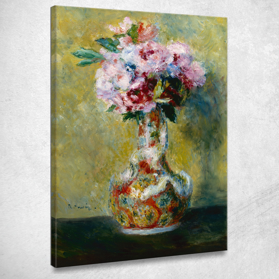 Bouquet In Un Vaso Pierre-Auguste Renoir par168 quadro stampato su tela Bouquet In Un Vaso Pierre-Auguste Renoir par168 quadro stampato su tela