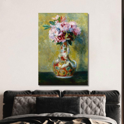 Bouquet In Un Vaso Pierre-Auguste Renoir par168 quadro stampato su tela