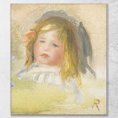 Bambino Con Capelli Biondi Pierre-Auguste Renoir par180 quadro stampato su tela