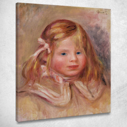 Coco Con Il Nastro Rosa Pierre-Auguste Renoir par190 quadro stampato su tela