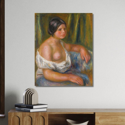 Donna In Blu Pierre-Auguste Renoir par215 quadro stampato su tela