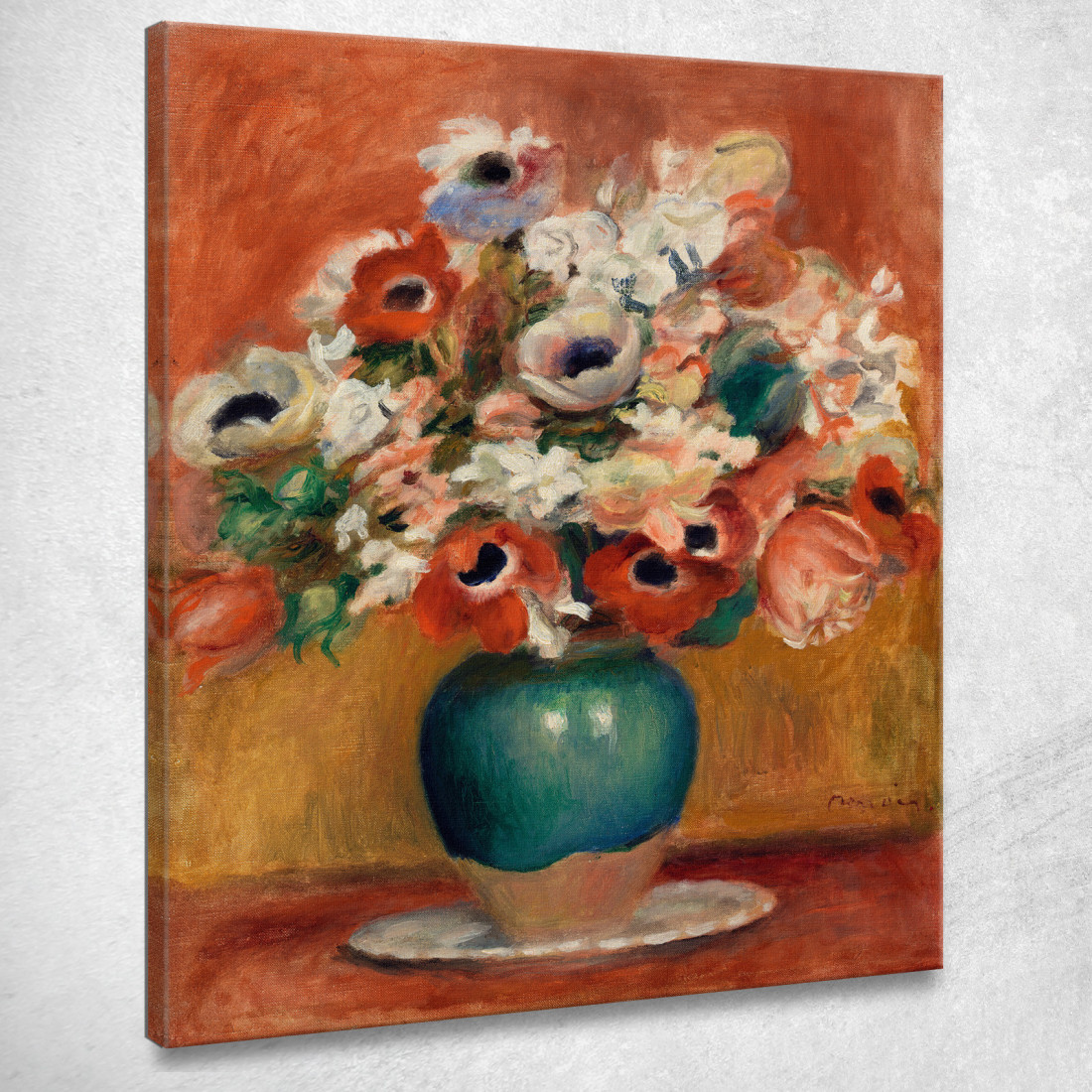Fiori Pierre-Auguste Renoir par227 quadro stampato su tela Fiori Pierre-Auguste Renoir par227 quadro stampato su tela