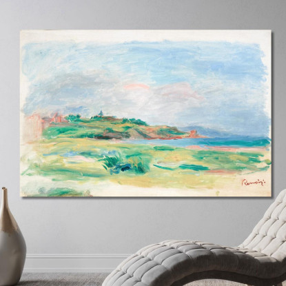 Scogliere Verdi Del Mare Del Golfo Pierre-Auguste Renoir par250 quadro stampato su tela