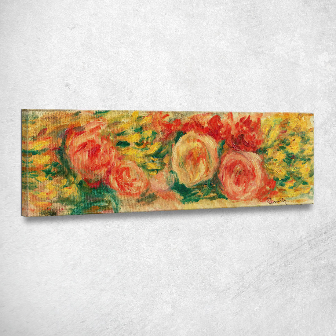 Lancio Di Fiori Pierre-Auguste Renoir par265 quadro stampato su tela Lancio Di Fiori Pierre-Auguste Renoir par265 quadro stampato su tela
