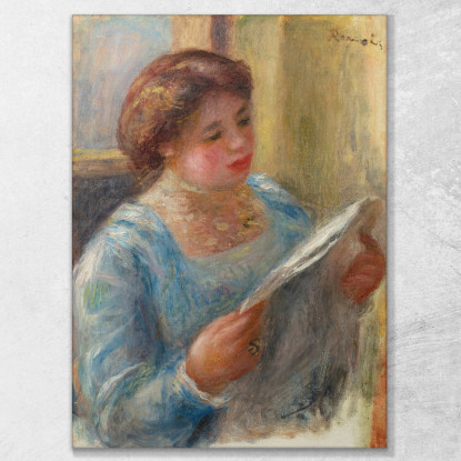 Lettura Della Giovane Donna Pierre-Auguste Renoir par268 quadro stampato su tela