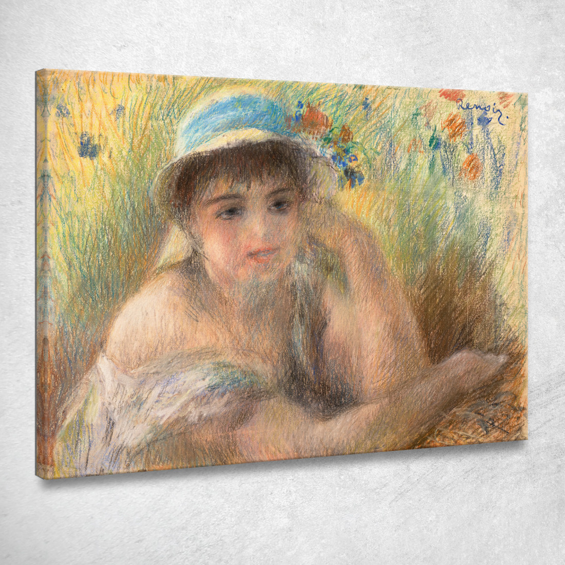 Giovane Ragazza Estate Pierre-Auguste Renoir par271 quadro stampato su tela Giovane Ragazza Estate Pierre-Auguste Renoir par271 quadro stampato su tela