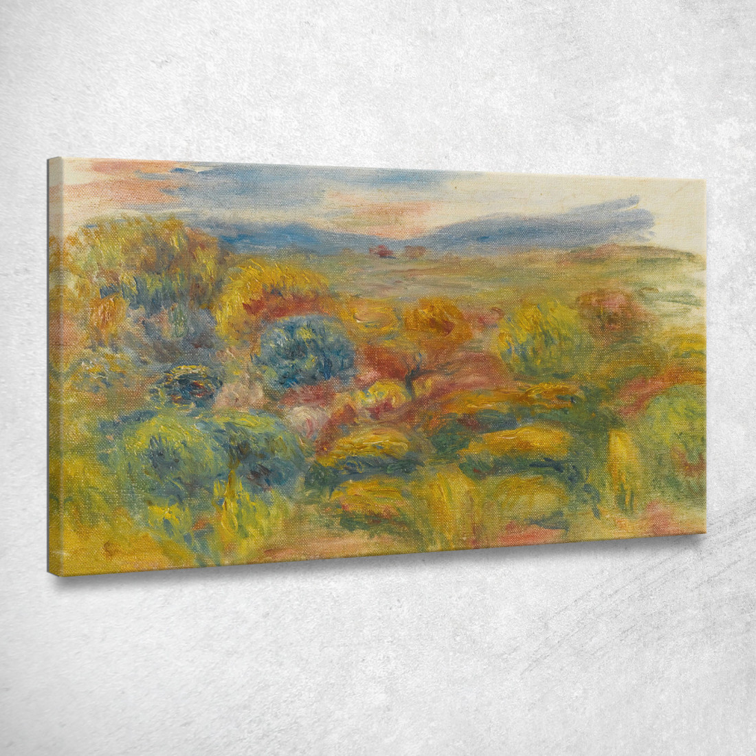 La Collina Rossa Pierre-Auguste Renoir par277 quadro stampato su tela La Collina Rossa Pierre-Auguste Renoir par277 quadro stampato su tela