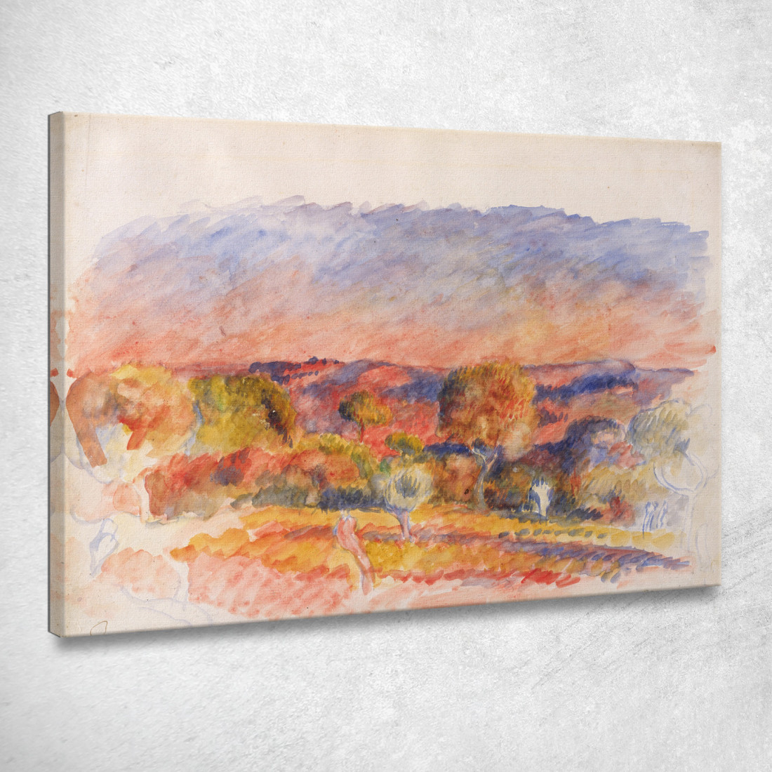 Paesaggio 2 Pierre-Auguste Renoir par292 quadro stampato su tela Paesaggio 2 Pierre-Auguste Renoir par292 quadro stampato su tela