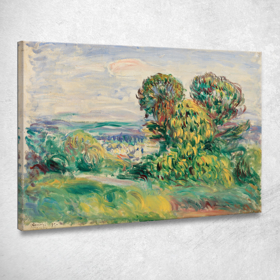 Paesaggio Pierre-Auguste Renoir par303 quadro stampato su tela Paesaggio Pierre-Auguste Renoir par303 quadro stampato su tela