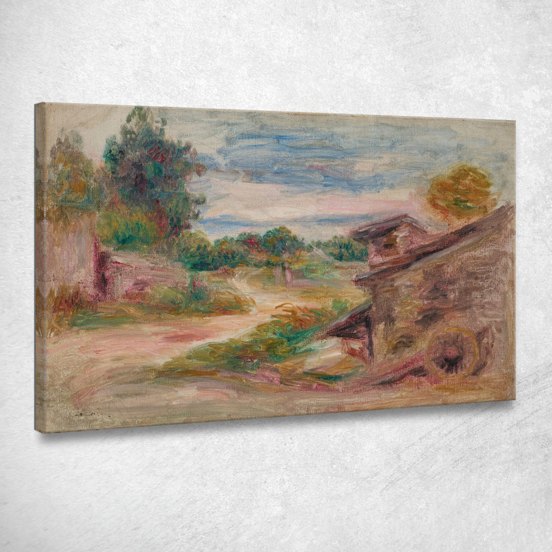 Il Sentiero Del Villaggio Pierre-Auguste Renoir par310 quadro stampato su tela Il Sentiero Del Villaggio Pierre-Auguste Renoir par310 quadro stampato su tela