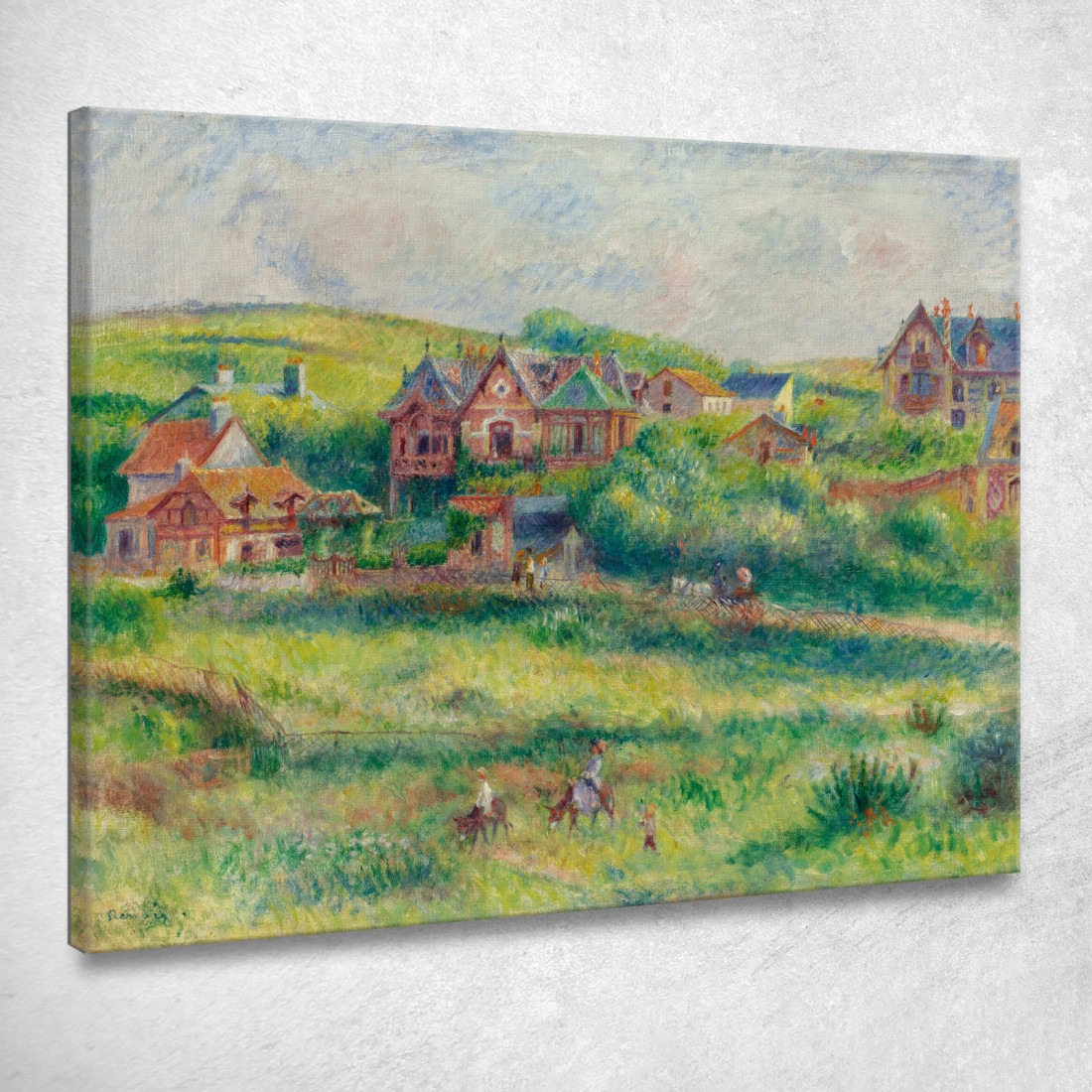 Lo Chalet Di Blanche Pierson A Pourville Pierre-Auguste Renoir par311 quadro stampato su tela Lo Chalet Di Blanche Pierson A Pourville Pierre-Auguste Renoir par311 quadro stampato su tela