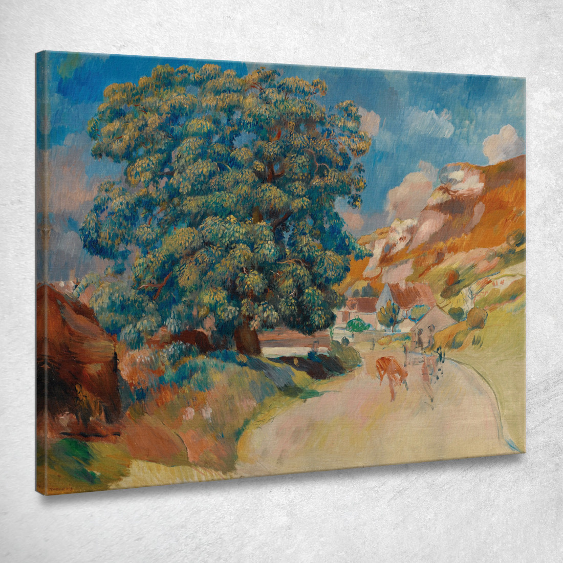 Il Grande Albero Lungo La Strada 2 Pierre-Auguste Renoir par313 quadro stampato su tela