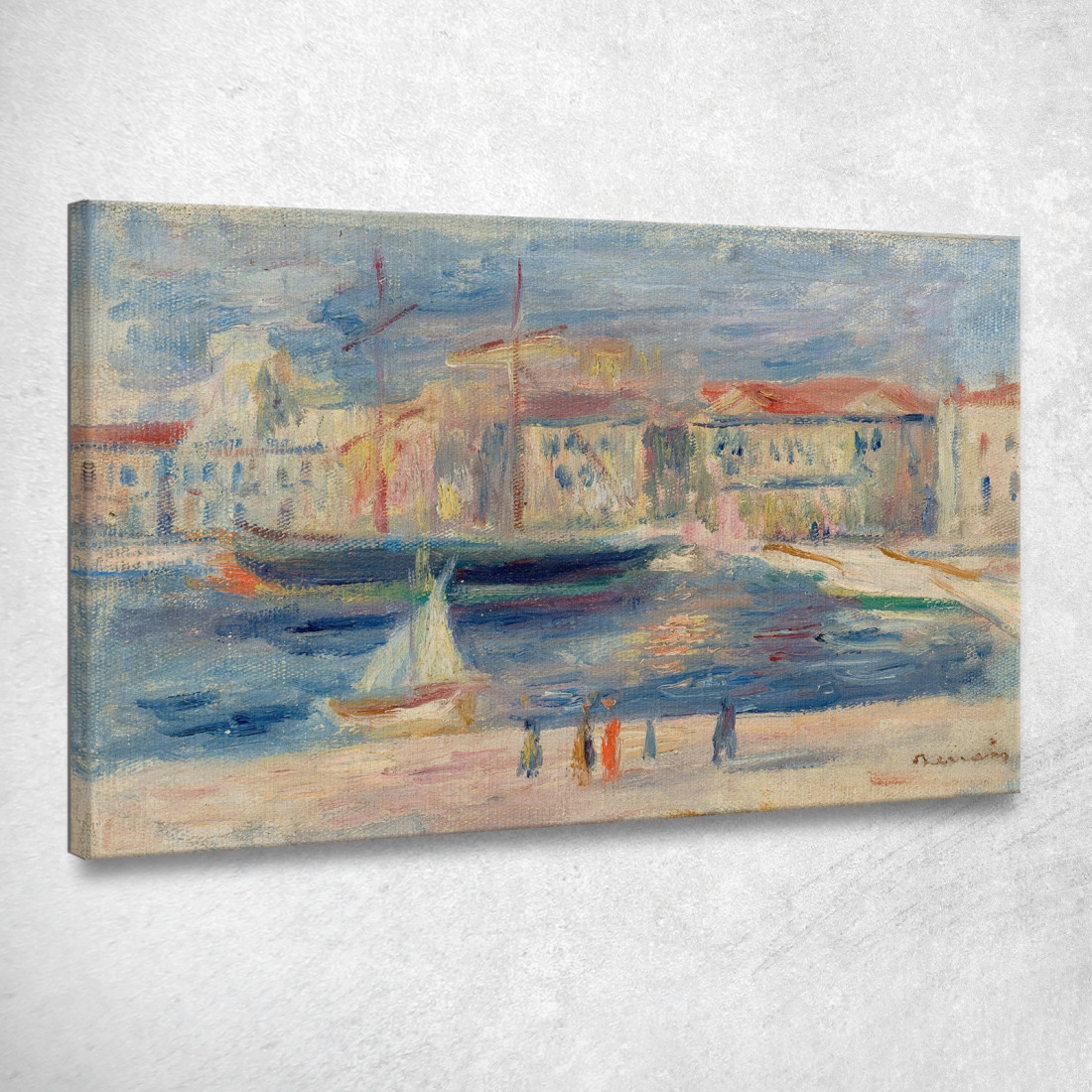 Il Porto Di Saint-Tropez Pierre-Auguste Renoir par316 quadro stampato su tela Il Porto Di Saint-Tropez Pierre-Auguste Renoir par316 quadro stampato su tela