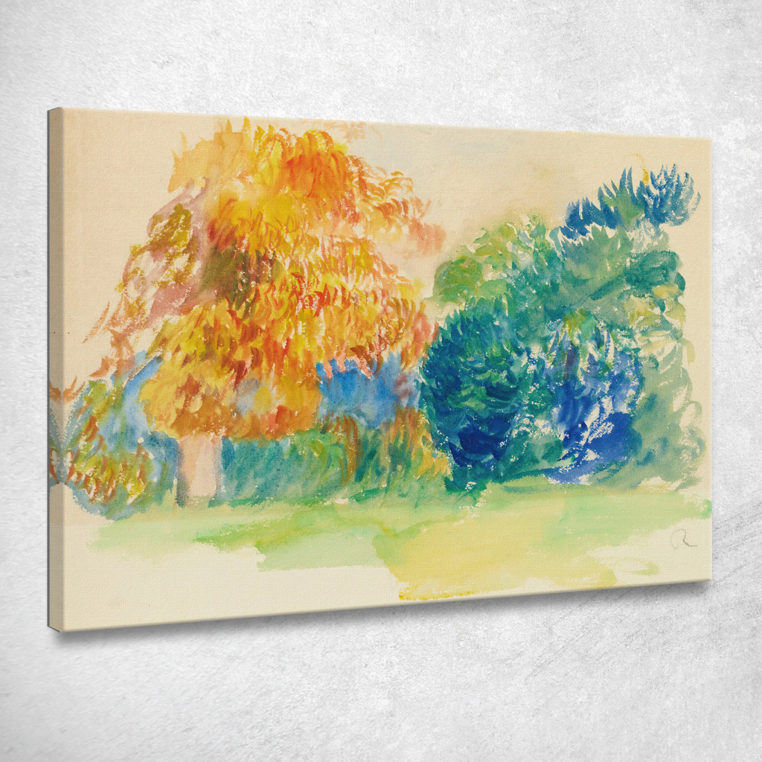 Alberi Pierre-Auguste Renoir par321 quadro stampato su tela Alberi Pierre-Auguste Renoir par321 quadro stampato su tela