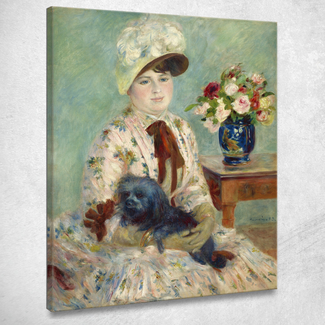 La Signorina Charlotte Berthier Pierre-Auguste Renoir par344 quadro stampato su tela La Signorina Charlotte Berthier Pierre-Auguste Renoir par344 quadro stampato su tela