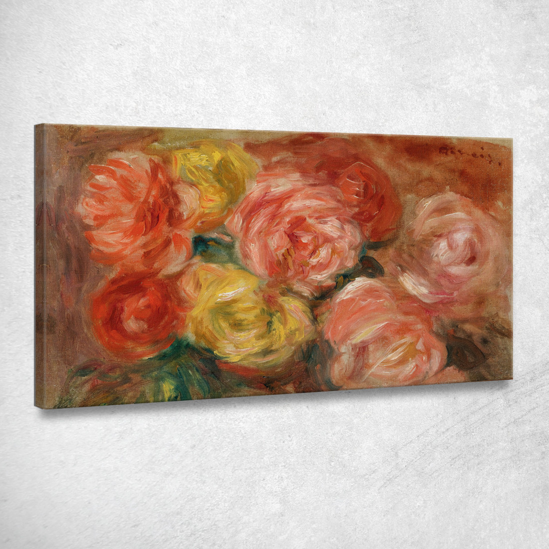 Natura Morta Con Rose Pierre-Auguste Renoir par354 quadro stampato su tela