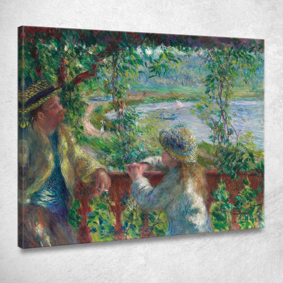 Vicino Al Lago Pierre-Auguste Renoir par356 quadro stampato su tela Vicino Al Lago Pierre-Auguste Renoir par356 quadro stampato su tela