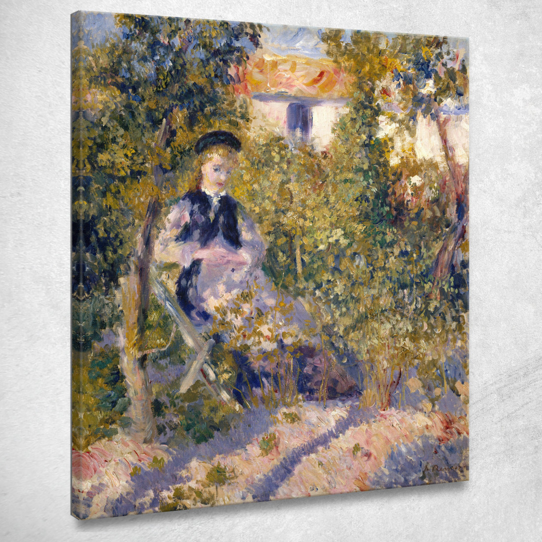 Nini Nel Giardino Nini Lopez Pierre-Auguste Renoir par357 quadro stampato su tela Nini Nel Giardino Nini Lopez Pierre-Auguste Renoir par357 quadro stampato su tela