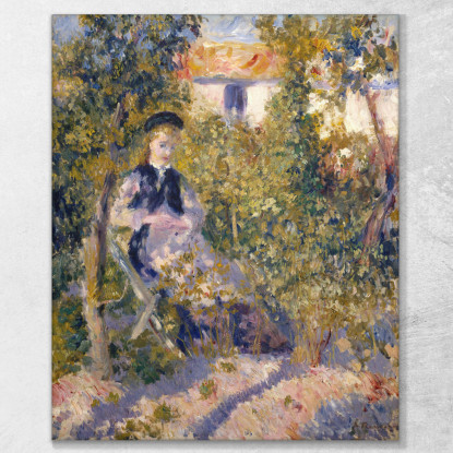 Nini Nel Giardino Nini Lopez Pierre-Auguste Renoir par357 quadro stampato su tela