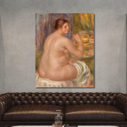 Nudo Di Schiena Nude Dos Pierre-Auguste Renoir par363 quadro stampato su tela