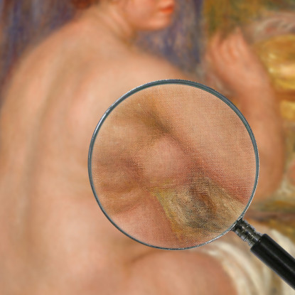 Nudo Di Schiena Nude Dos Pierre-Auguste Renoir par363 quadro stampato su tela