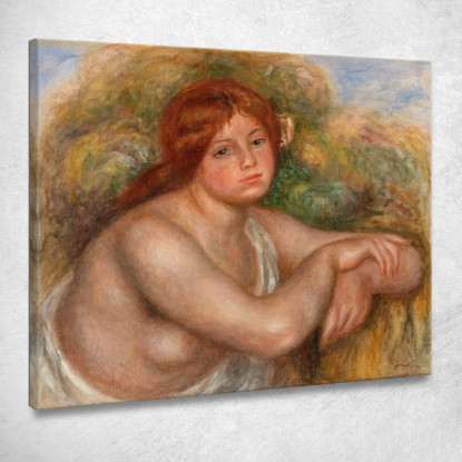 Busto Di Studio Nudo Di Donna Pierre-Auguste Renoir par364 quadro stampato su tela