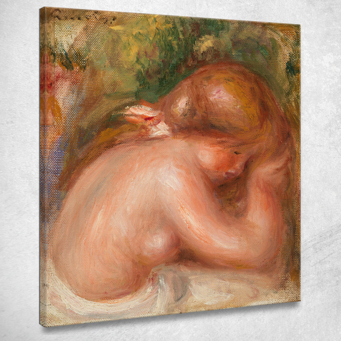 Torso Nudo Di Giovane Ragazza Pierre-Auguste Renoir par365 quadro stampato su tela Torso Nudo Di Giovane Ragazza Pierre-Auguste Renoir par365 quadro stampato su tela