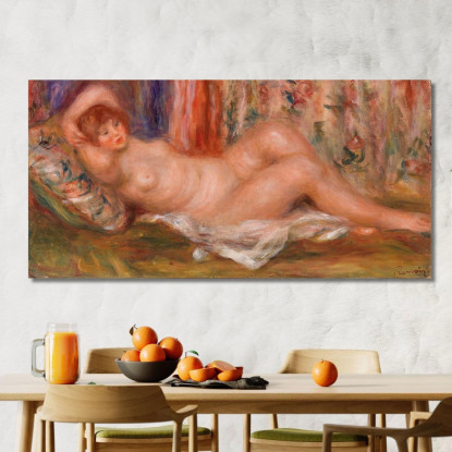 Donna Nuda Sdraiata Pierre-Auguste Renoir par368 quadro stampato su tela