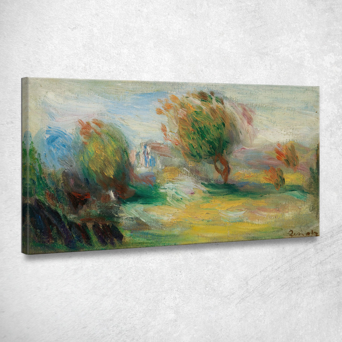Paesaggio 5 Pierre-Auguste Renoir par377 quadro stampato su tela Paesaggio 5 Pierre-Auguste Renoir par377 quadro stampato su tela